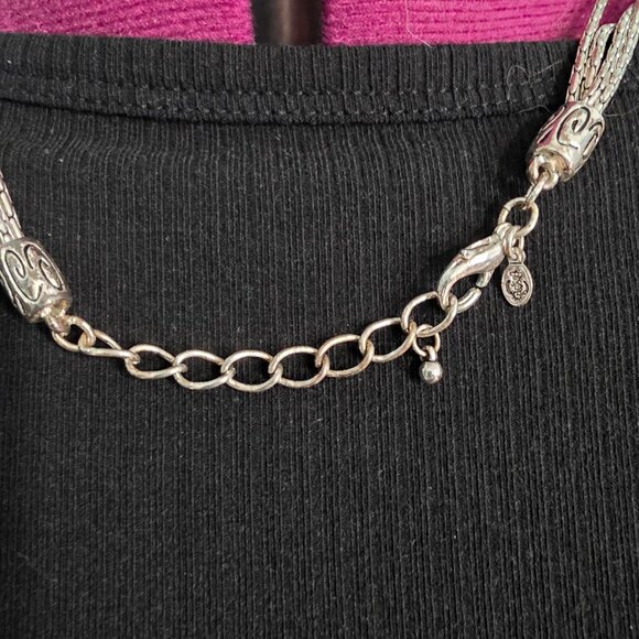 Premier Designs “Unbelievable” Necklace – Silver Filigree Rhinestone Pendant - Picture 11 of 13